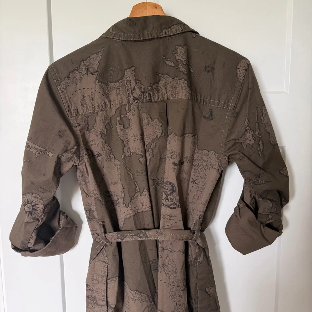 Banana Republic Safari Utility Shirt Jacket Dress Small NWOT - Picture 8 of 13